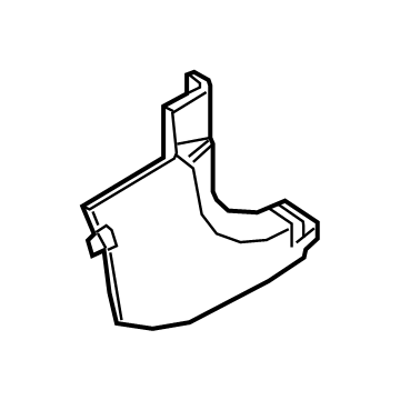 Hyundai 85823-CW000-NNB TRIM ASSY-COWL SIDE LH