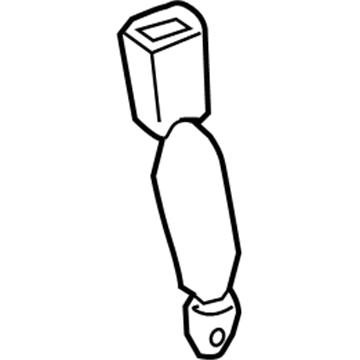 Lexus 73307-60080-A0 Belt Sub-Assy, Rear Seat, Inner