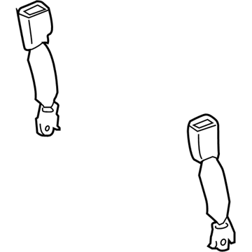 Lexus 73580-60110-A0 Belt Sub Assy, Rear NO.2 Seat, Inner