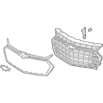 GM 84924276 GRILLE ASM, FRT *BRIGHT CHROM