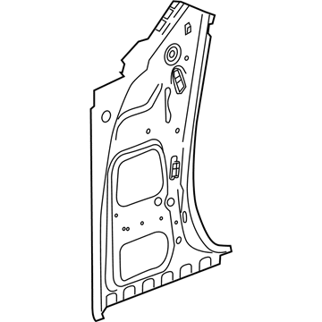 GM 22860859 Inner Hinge Pillar