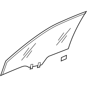 Honda 73350-T0G-G00 Glass Assy, L FR Door