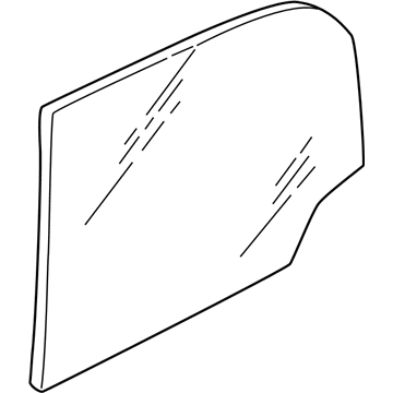 BMW 51-32-8-397-627 Side Window, Green, Left