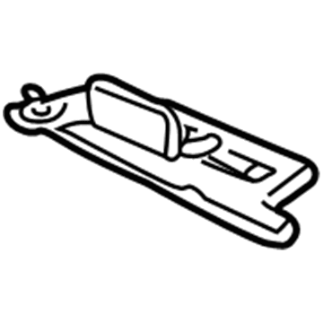 Honda 83230-S5D-A02ZB Sunvisor Assembly, Passenger Side (Mild Beige) (Mirror)