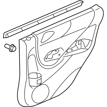 Honda 83730-TK6-A04ZB Lining, R. RR. Door *NH747L* (KIRABI GRAY)