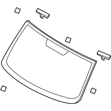 Nissan G2700-1FS0C Windshield Glass