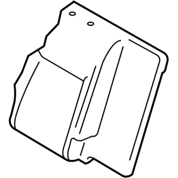 Infiniti 88620-1CA4C Trim Assy-Rear Seat Back, RH