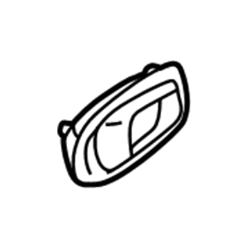 Kia 0K2N158330A96 Door Inside Handle Assembly, Right