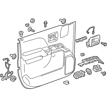 GM 84354289 Door Trim Panel