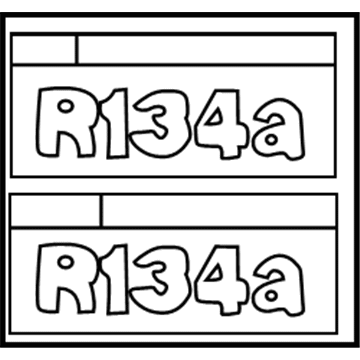 Toyota 88723-33080 AC Label