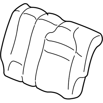 Honda 81721-S9V-A21ZA Cover, Driver Side Middle Seat-Back Trim (Medium Fern)
