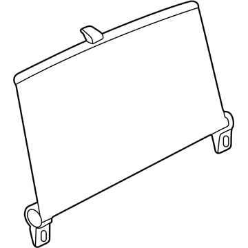 BMW 51-16-8-150-955 Left Rear Door Sun Blind