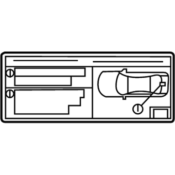 Lexus 28812-38010 Label, Sub-Battery Information
