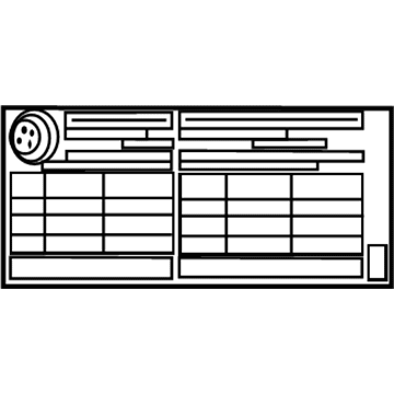 Lexus 42661-11050 Label, Tire Pressure