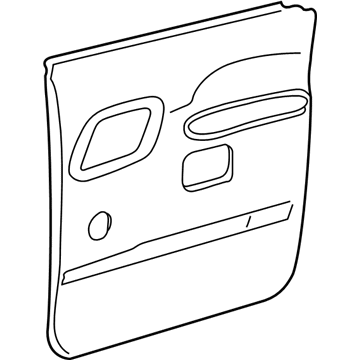 GM 15662137 PANEL ASM-RR S/D TR /LH/ **LT GREY**