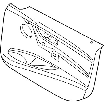 BMW 51-41-7-321-241 Door Trim Panel, Leather, Front Left