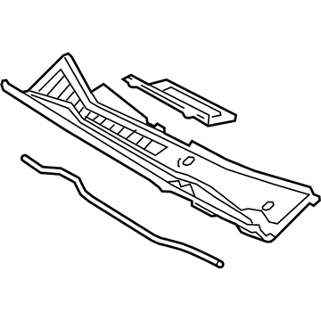 Lexus 55708-78010 LOUVER Sub-Assembly, COWL