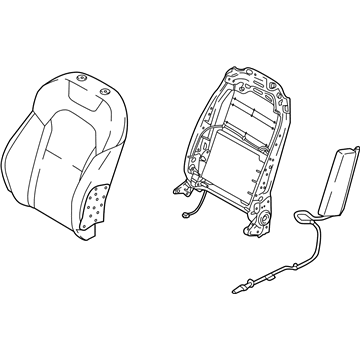 Kia 88300J5710CKS Back Assembly-Front Seat, LH