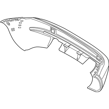 BMW 51-12-0-307-543 Panel, Bumper, Primed, Rear