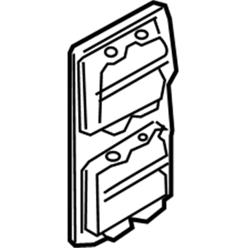 BMW 64-22-8-390-234 Breather Covering Rear