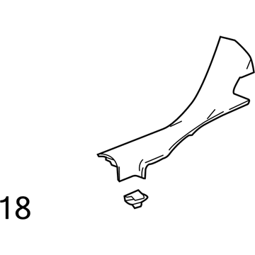 GM 42497300 Rear Sill Plate