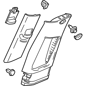 GM 42422847 Upper Center Pillar Trim