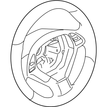 Nissan 48430-1NM1A Wheel Assy-Steering, Less Pad