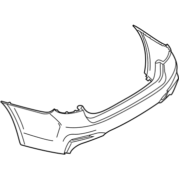 BMW 51-12-8-073-725 Panel, Bumper, Primed, Rear
