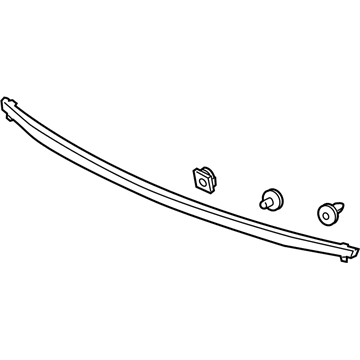 Honda 74890-TR6-A11 Garnish Assembly, Rear License