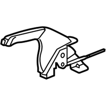Honda 47105-SDA-A04ZA Lever Assy., Parking Brake *NH167L* (GRAPHITE BLACK)