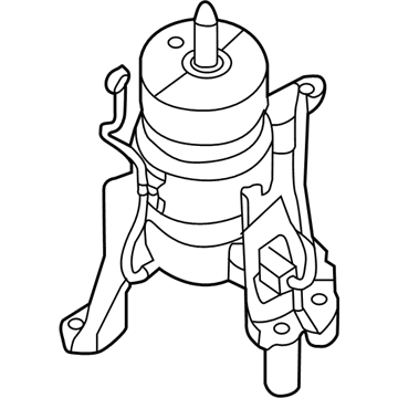 Nissan 11320-3JV0A Engine Mounting Insulator, Rear