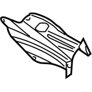 Nissan 748B2-JB100 Gusset-Floor Rear, RH