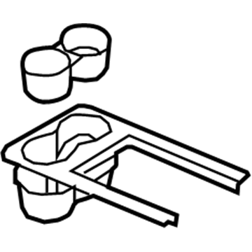Ford DE9Z-7404722-AA Front Cup Holder