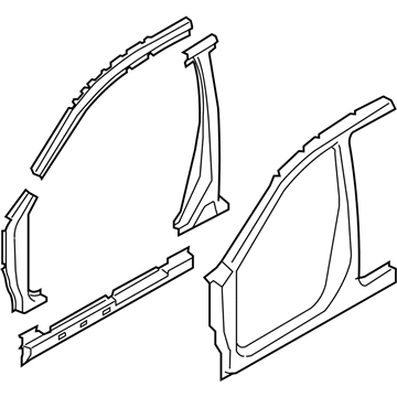 Nissan G6030-JM0MA Body Assy-Side, RH