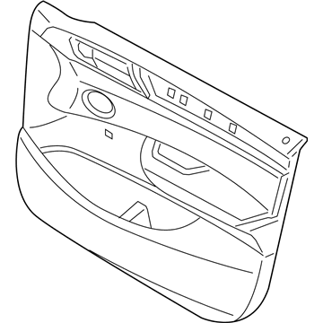 BMW 51-41-7-394-527 Door Trim Panel, Front Left
