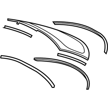 Lexus 64801-53061 Glass Sub-Assy, Back