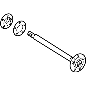 Lexus 42301-60901 Shaft, Rear Axle, RH