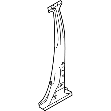 Nissan G6570-5RLMA Brace Assy-Center Pillar Hinge, RH