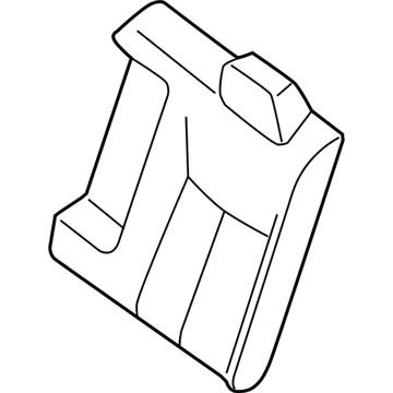 Nissan 88670-3YU0A Trim Assembly - Rear Seat Back, LH