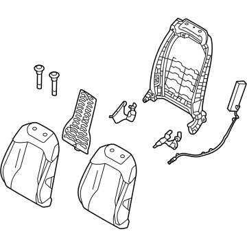 Kia 88300DW110FG5 BACK ASSY-FR SEAT, LH