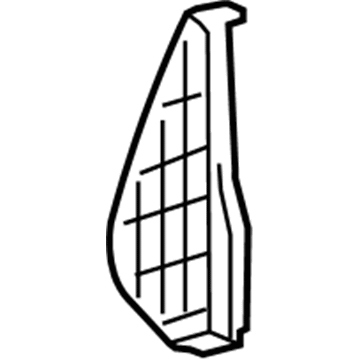 Honda 77215-SCV-A01ZA Lid, L. Instrument Side *NH167L* (GRAPHITE BLACK)