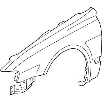 Acura 60211-S3M-A90ZZ Panel, Right Front Fender (Dot)