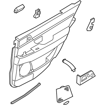 Kia 833013F070N3 Panel Complete-Rear Door Trim