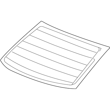 Honda 73211-TA5-A01 Glass Set, RR. Windshield (Green) (Asahi)