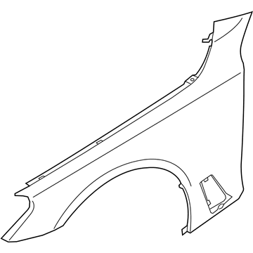 BMW 41-00-8-071-597 Side Panel, Aluminium, Front Left