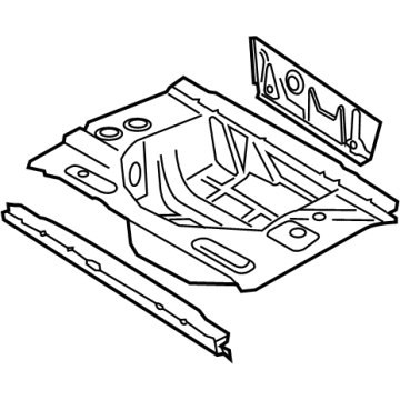 BMW 41-12-7-263-818 Luggage-Compartment Floor, Rear