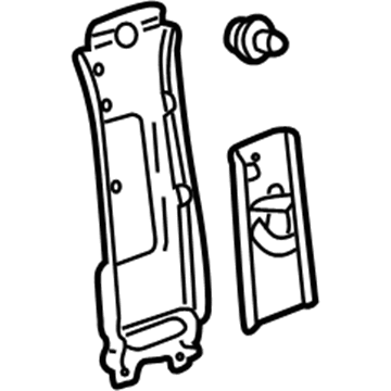 Lexus 62410-48052-A1 GARNISH Assembly, Center Pillar