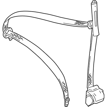 BMW 72-11-7-068-249 Front Upper Left Seat Belt
