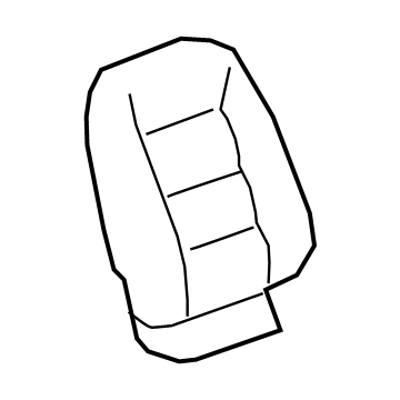 GM 84351451 Cover Asm-Front Seat Back *Brandy