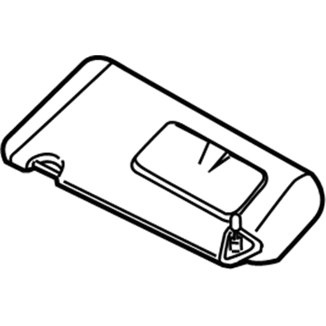 Nissan 96400-ZS75A Passenger Side Sun Visor Assembly